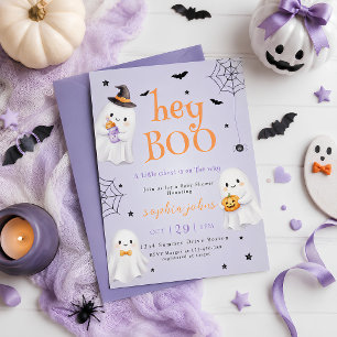 Convites Ei Bu Chuvinha de Bebê de Halloween fantasma