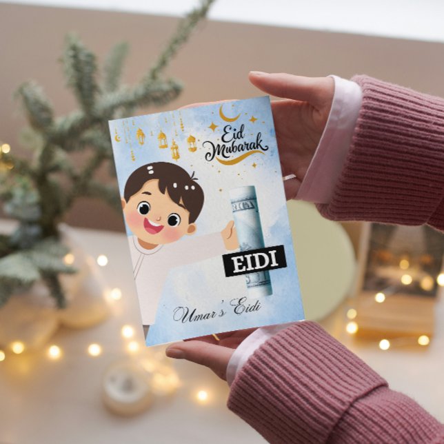 Convites Eid Mubarak/Eid Saudação Personalizada Para Convit (Criador carregado)