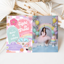 Eight is Great Rainbow Daisy Birthday