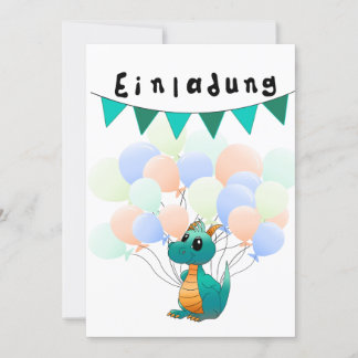 Convites Einladung Kindergeburtstag Drache