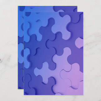 Convites Einladung mit 3 D Effekt Puzzle