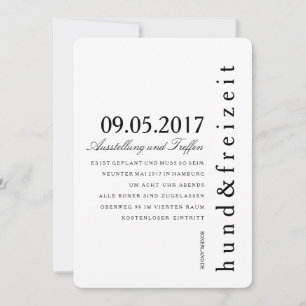 Convites Einladungskarten puristisch