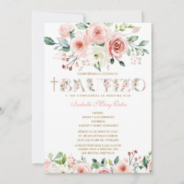 Convites El Bautizo y Primer Añito invitación de nuestra hi