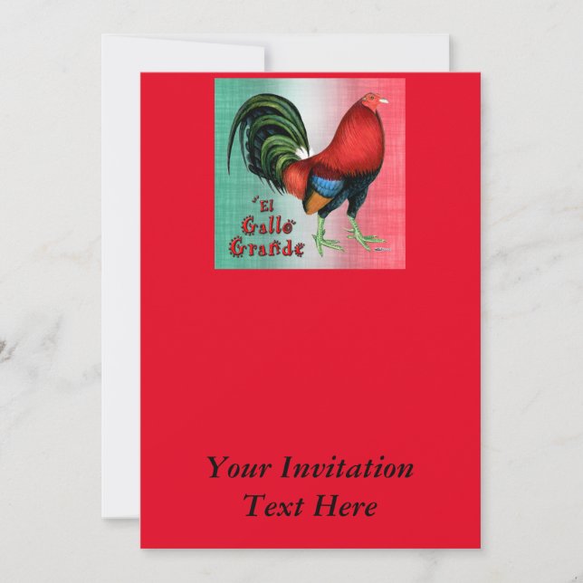 Convites El Gallo Grande (Frente)
