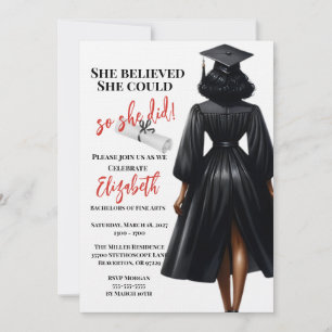 Convites Ela Acreditava Que Podia Assim Que Fez A Graduação