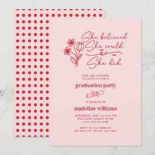 Convites Ela Acreditava Que Podia Convidar Festa de formatu