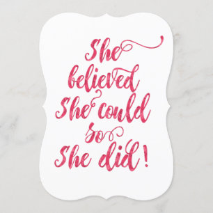 Convites Ela Acreditava Que Podia Fazê-Lo Com Mulheres Femi