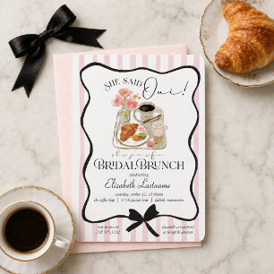 Convites Ela Disse Oui Café da Manhã de Chá de Noiva Parisi
