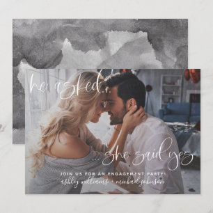 Convites Ela Disse Sim Fotografia Festa de noivado De Calig