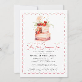 Convites Ela é a Cherry no Chá de fraldas de Cores d'Água