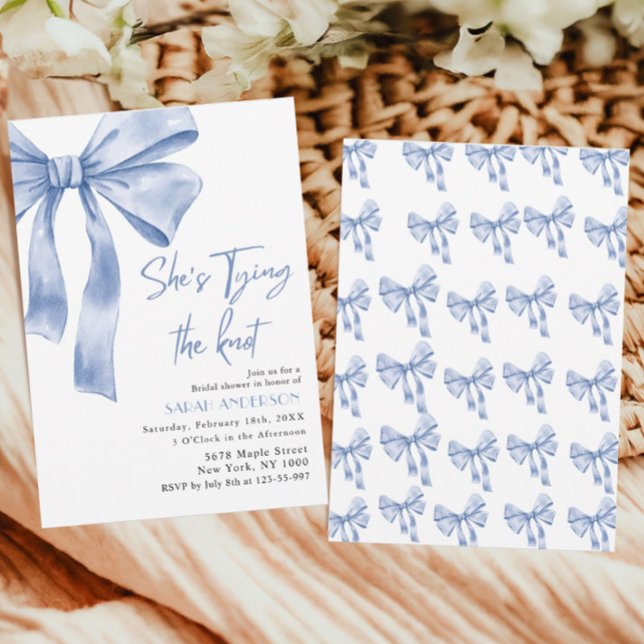 Convites Ela é Casando arco azul (Criador carregado)