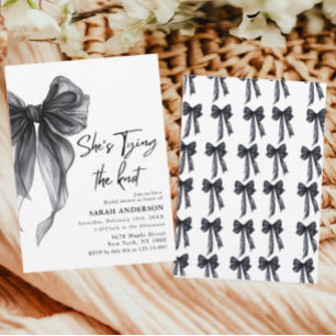 Convites Ela é Casando arco preto