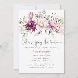 Convites Ela é Casando Bridal Floral Rosa Rosa Rosa Rosa
