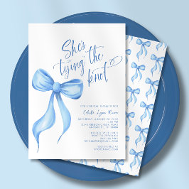 Convites Ela é Casando Chá de panela Arco azul