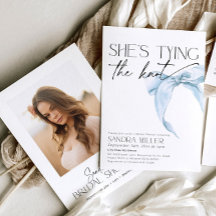 Ela é casando Chá de panela azul