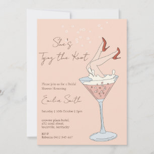 Convites Ela é Casando Chá de panela martini