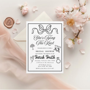 Convites Ela é Casando de Bridal Branca Branca