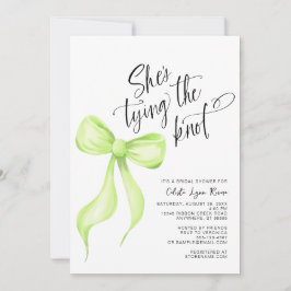 Convites Ela é Chá de panela de Arco de Verde limão de Casa