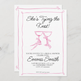 Convites Ela é Chá de panela de Casando