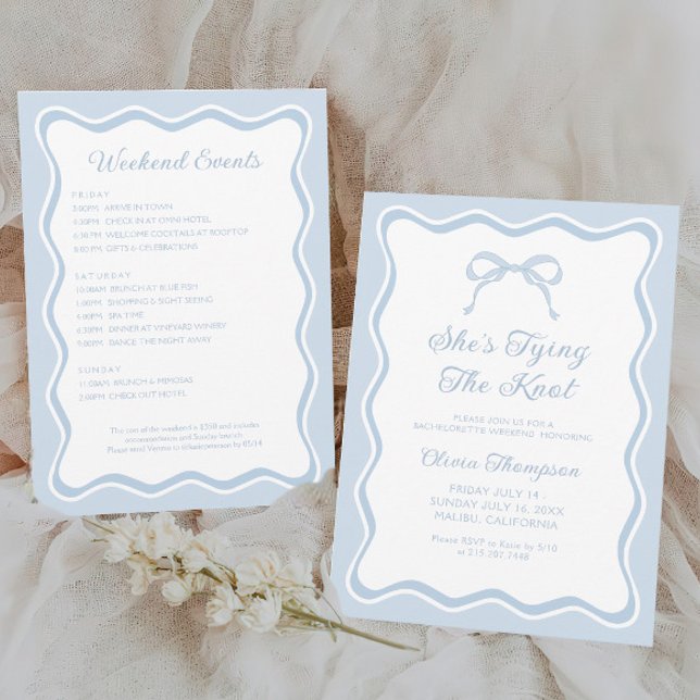 Convites Ela é Festa de solteira Casando Arco Azul (Criador carregado)