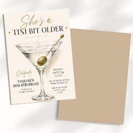 Convites Ela é um Pouco Mais Velha Martini Aniversário
