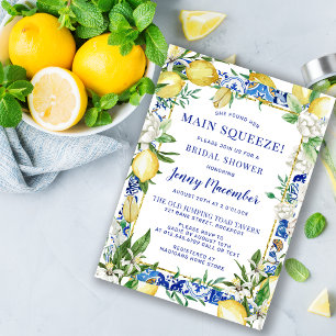 Convites Ela Encontrou seu Amado Chá de Noiva Limão