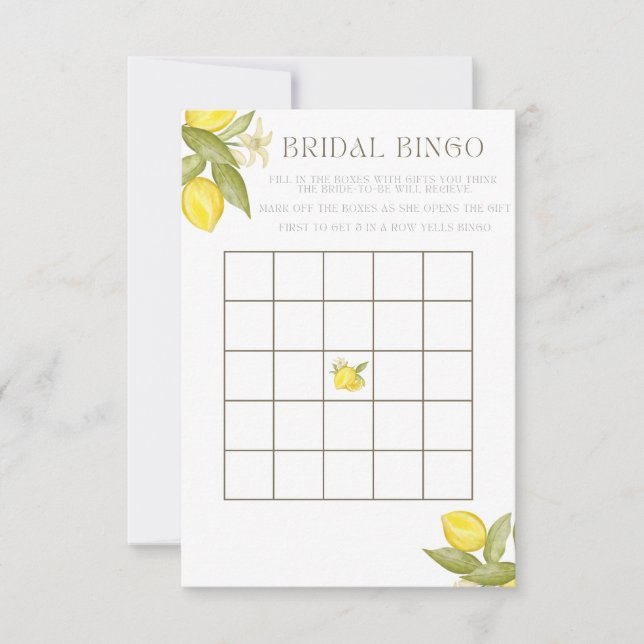 Convites Ela Encontrou Seu Bingo De Bridal Principal (Frente)