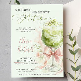 Convites Ela Encontrou Seu Chá de Noiva Perfect Matcha