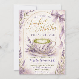 Convites Ela Encontrou Seu Chá de Noiva Perfeito com Matcha