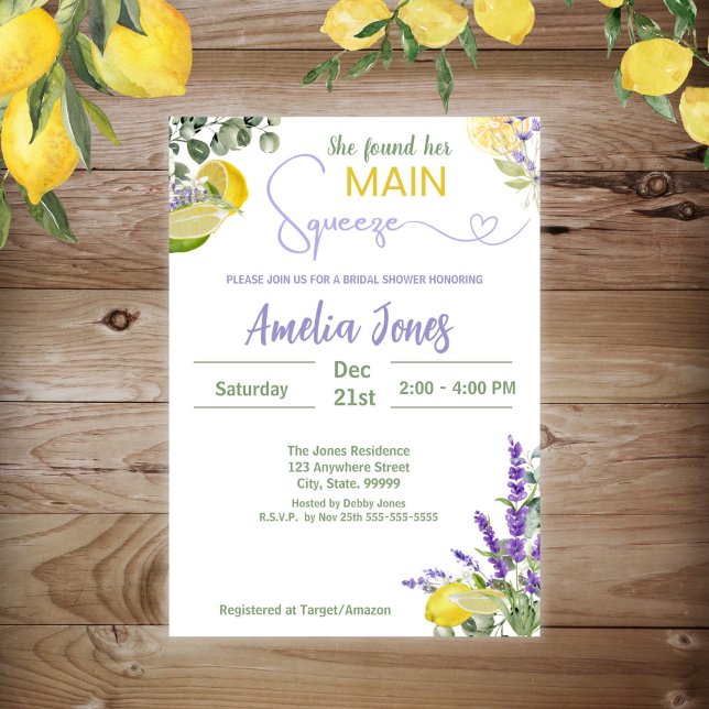 Convites Ela Encontrou Seu Chá de panela De Apertar Princip (Criador carregado)