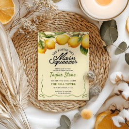 Convites Ela Encontrou Seu Chá de panela De Apertar Princip