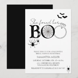 Convites Ela Encontrou Seu Chá de panela De Boo Halloween