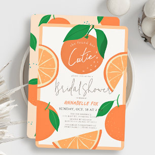 Convites Ela encontrou seu Chá de panela de Laranja Cutie