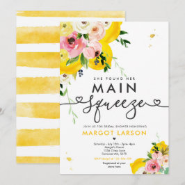 Convites Ela Encontrou Seu Chá de panela De Limão De Aperte