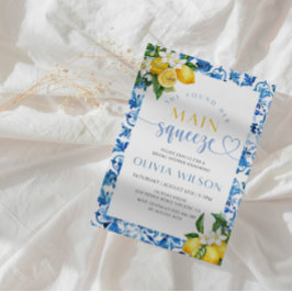 Convites Ela Encontrou Seu Chá de panela De Limão De Aperte