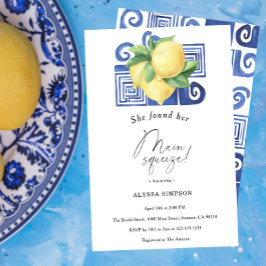 Convites Ela Encontrou Seu Chá de panela De Limão De Aperte