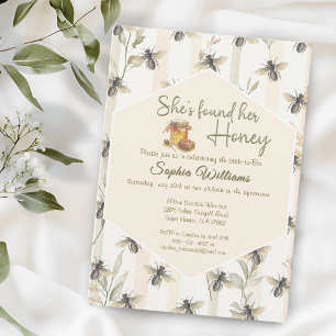 Convites Ela encontrou seu chá de panela de mel de abelhas