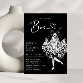 Convites Ela Encontrou Seu Chá de panela Floral De Fantasma