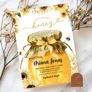 Convites Ela encontrou seu chá de panela Honey