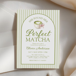 Convites Ela Encontrou Seu Chá Verde Matcha Perfeito para o