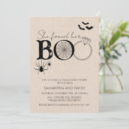 Convites Ela Encontrou Seu Noivado Russo De Halloween