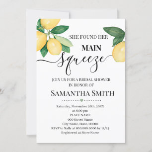 Convites Ela encontrou seu principal aperto, chá de panela 