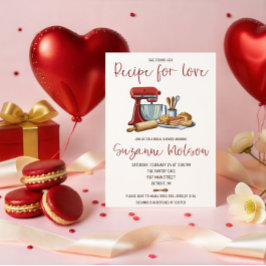 Convites Ela Encontrou sua Receita para o Amor! Chuveiro de