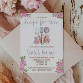 Convites Ela Encontrou sua Receita para o Amor! Chuveiro de