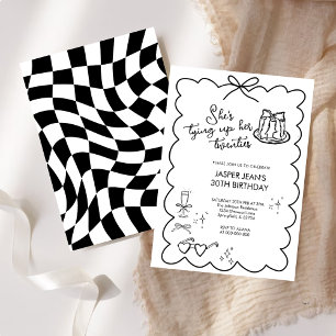 Convites Ela está amarrando seu Arco dos 20 anos