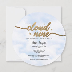 Convites Ela está em Nuvens de Chás de panela Sonhadores da