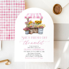 Convites Ela está fresca do Chá de panela de mercado.