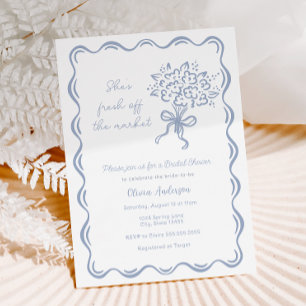 Convites Ela está fresca do Chá de panela de mercado