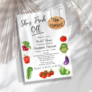 Convites Ela está fresca do Chá de panela de Sinal de Merca