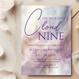 Convites Ela está na nuvem 9 Chá de panela Dreamy Pastel Sk